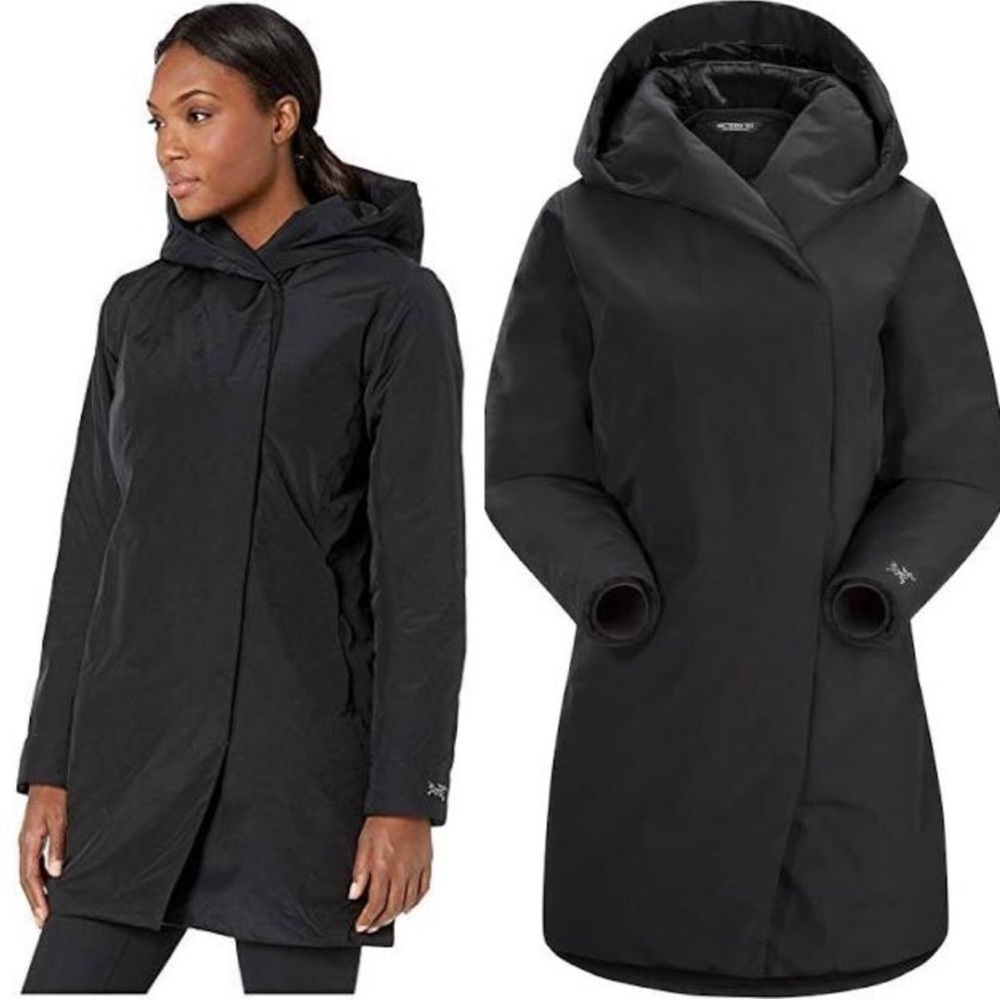 Arc’teryx Osanna Coat Gore-Tex Thermium Insulated Black Small GUC - Picture 1 of 10
